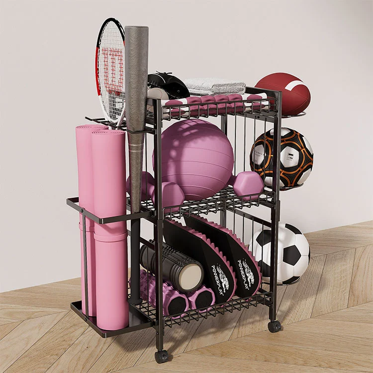 Floor Standing Metal Yoga Mat Storage Rack Floor Standing Metal Yoga Mat Storage Rack