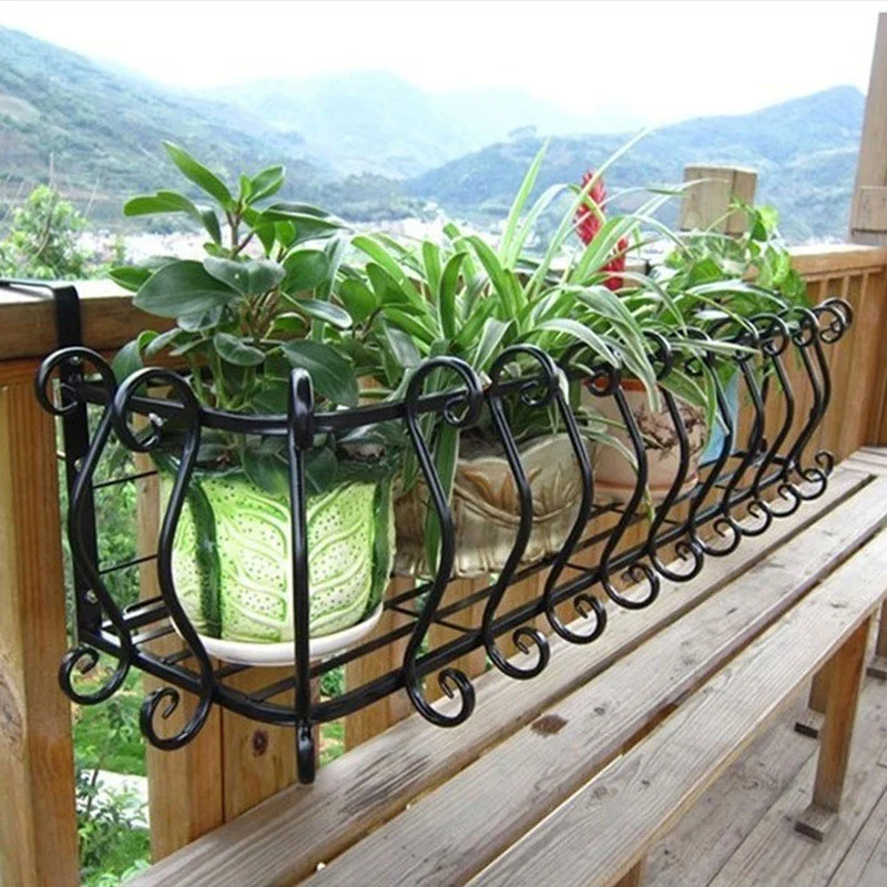 Balcony Weatherproof Iron Flower Pot Stand Balcony Weatherproof Iron Flower Pot Stand